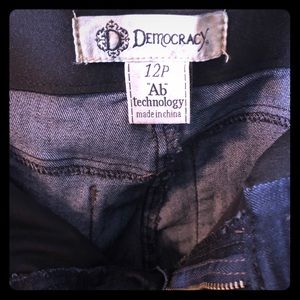 Like new democracy jeans with a no gap waistband!